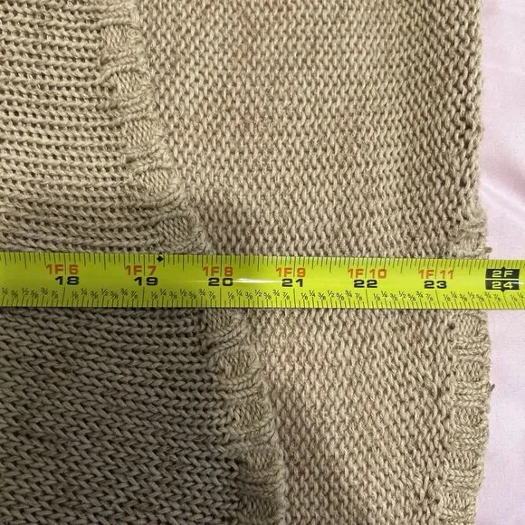 Aerie Sweater size Medium Brown Pullover Cropped Soft Cozy casual FLAW - Picture 11 of 11